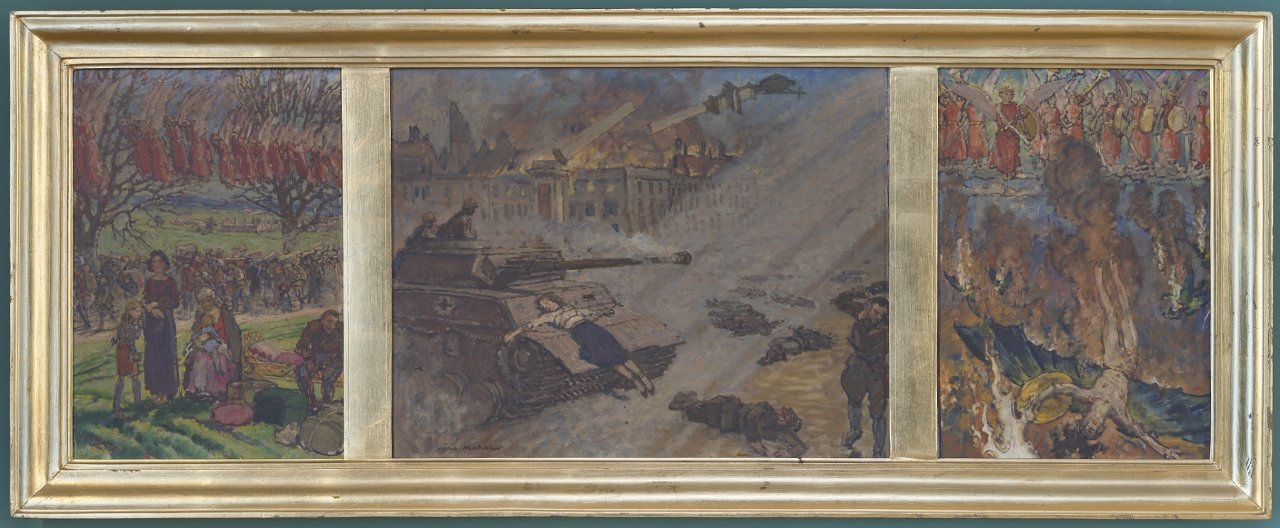 Sensacyjne odkrycie w Krakowie – odnaleziono obraz Józefa Mehoffera „Powstanie warszawskie”